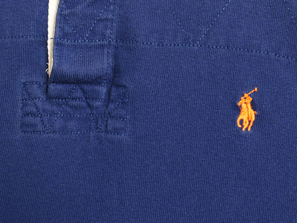 90s ポロ ラルフローレン 長袖 ラガーシャツ メンズ L オールド ラグビー 長袖シャツ ポロシャツ カットソー ワンポイント ヘビーウェイト