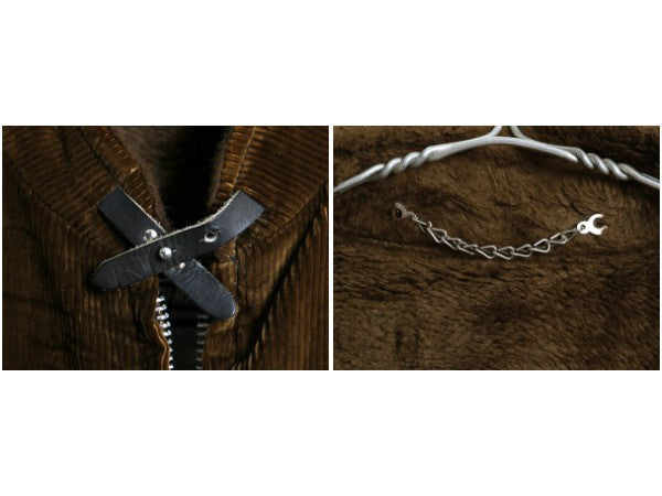 60s 70s USA製 ★MIGHTY MAC コーデュロイ ボート ジャケット メンズ L 程/ ヴィンテージ 裏ボア フルジップ セーリング ハーフ コート 茶