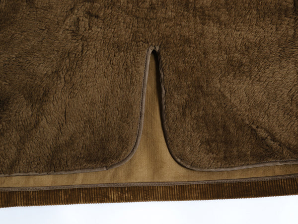 60s 70s USA製 ★MIGHTY MAC コーデュロイ ボート ジャケット メンズ L 程/ ヴィンテージ 裏ボア フルジップ セーリング ハーフ コート 茶