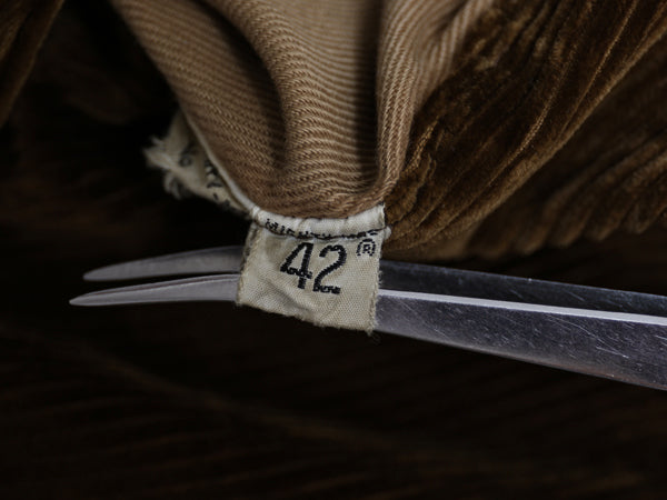 60s 70s USA製 ★MIGHTY MAC コーデュロイ ボート ジャケット メンズ L 程/ ヴィンテージ 裏ボア フルジップ セーリング ハーフ コート 茶