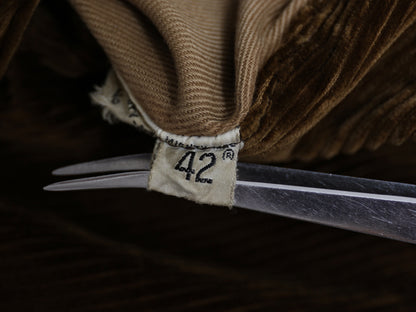 60s 70s USA製 ★MIGHTY MAC コーデュロイ ボート ジャケット メンズ L 程/ ヴィンテージ 裏ボア フルジップ セーリング ハーフ コート 茶