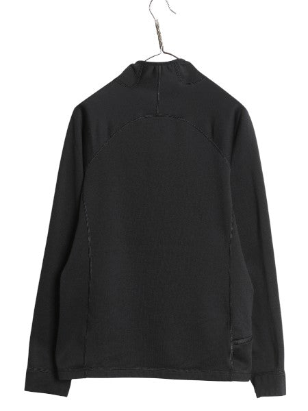 パタゴニア クロストレック ジャケット レディース M 古着 18年製 プルオーバー カットソー ストレッチ 裏 フリース ハーフジップ ロンT 黒