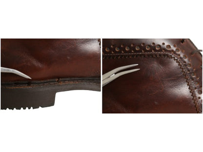 USA製 ★ アレンエドモンズ チャッカ ブーツ US 9 D 27cm / 本革 レザー シューズ 革靴 外羽根 Bellevue プレーントゥ ラバーソール 茶