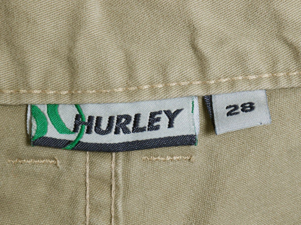 90s USA製 ☆ HURLEY カーゴ ショーツ メンズ レディース 28 オールド サーフ Y2K ストリート チノ ショートパンツ バギー 短パン ベージュ