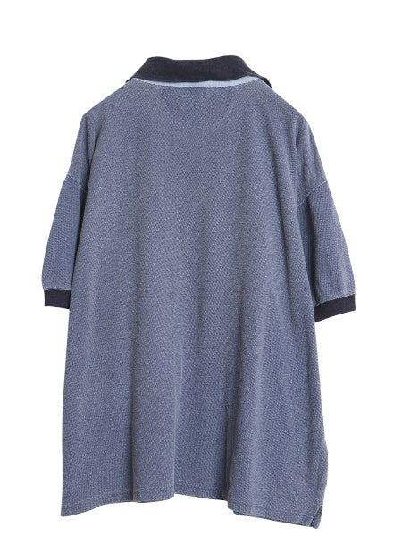 80s 90s エルエルビーン 鹿の子 半袖 ポロシャツ メンズ XL / ヴィンテージ 半袖シャツ 無地 コットン カットソー大きいサイズ ボックス 紺