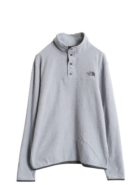 ノースフェイス フリース 長袖 Tシャツ メンズ M / アウトドア ロンT スナップ プルオーバー ハイネック インナー シンプル トップス 薄手