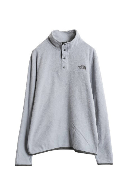 ノースフェイス フリース 長袖 Tシャツ メンズ M / アウトドア ロンT スナップ プルオーバー ハイネック インナー シンプル トップス 薄手
