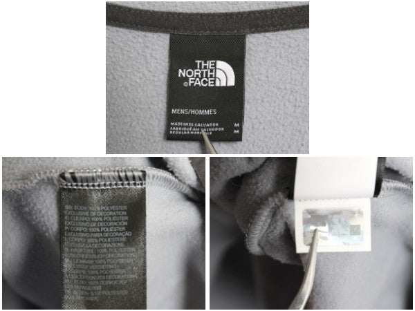 ノースフェイス フリース 長袖 Tシャツ メンズ M / アウトドア ロンT スナップ プルオーバー ハイネック インナー シンプル トップス 薄手