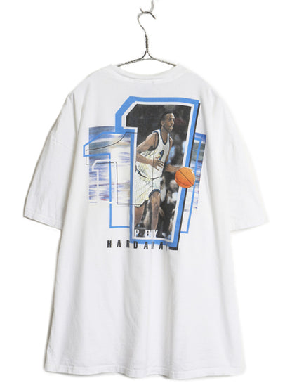 90s USA製 ナイキ ペニー ハーダウェイ 両面 プリント 半袖 Tシャツ メンズ XXL / オールド NBA バスケ スウッシュ フォト 大きいサイズ 白