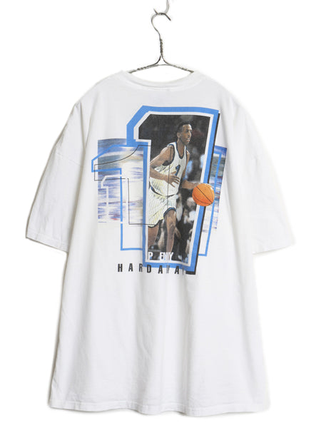 90s USA製 ナイキ ペニー ハーダウェイ 両面 プリント 半袖 Tシャツ メンズ XXL / オールド NBA バスケ スウッシュ フォト 大きいサイズ 白