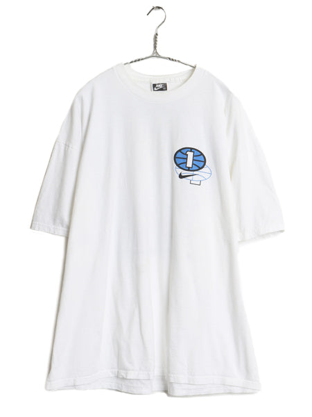90s USA製 ナイキ ペニー ハーダウェイ 両面 プリント 半袖 Tシャツ メンズ XXL / オールド NBA バスケ スウッシュ フォト 大きいサイズ 白