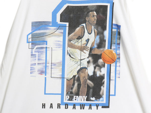 90s USA製 ナイキ ペニー ハーダウェイ 両面 プリント 半袖 Tシャツ メンズ XXL / オールド NBA バスケ スウッシュ フォト 大きいサイズ 白
