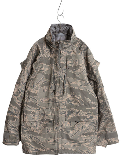 ほぼ デッドストック 米軍実物 APECS デジタル タイガーカモ 迷彩 ゴアテックス ジャケット SMALL REGULAR / ミリタリー USAF ABU ECWCS