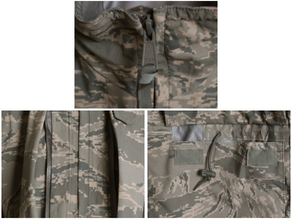 ほぼ デッドストック 米軍実物 APECS デジタル タイガーカモ 迷彩 ゴアテックス ジャケット SMALL REGULAR / ミリタリー USAF ABU ECWCS