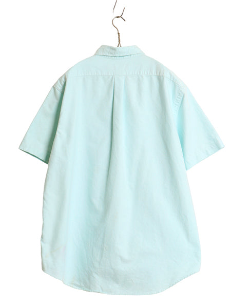 ラルフローレン 半袖 ボタンダウン シャツ メンズ XL / ポロ 半袖シャツ コットン オックスフォード ワイシャツ ポケット付き 大きいサイズ
