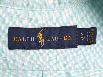 ラルフローレン 半袖 ボタンダウン シャツ メンズ XL / ポロ 半袖シャツ コットン オックスフォード ワイシャツ ポケット付き 大きいサイズ