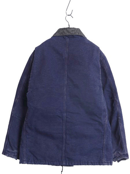 US企画 90s カーハート トラディショナル コート メンズ M 程/ オールド ダック ジャケット 中綿 キルティング ライナー ハーフ コート 紺