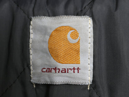 US企画 90s カーハート トラディショナル コート メンズ M 程/ オールド ダック ジャケット 中綿 キルティング ライナー ハーフ コート 紺