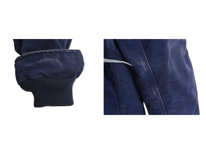 US企画 90s カーハート トラディショナル コート メンズ M 程/ オールド ダック ジャケット 中綿 キルティング ライナー ハーフ コート 紺