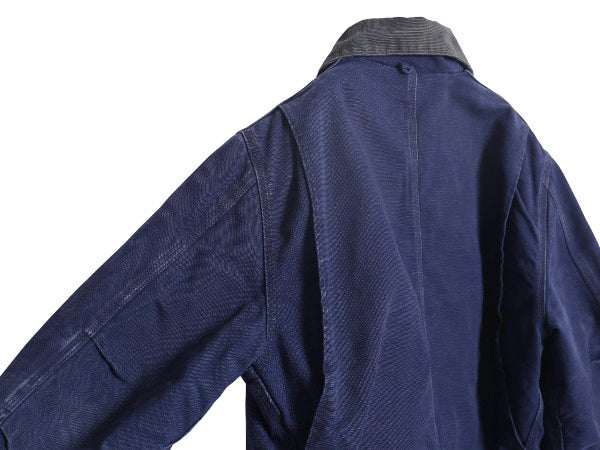 US企画 90s カーハート トラディショナル コート メンズ M 程/ オールド ダック ジャケット 中綿 キルティング ライナー ハーフ コート 紺