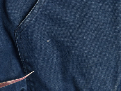 US企画 90s USA製 カーハート アクティブ ジャケット メンズ M 程 オールド ワーク ダック パーカー メッシュ ライナー ジャンパー 廃盤 青