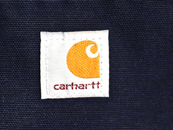 US企画 カーハート アクティブ ジャケット メンズ L / ワーク ダック パーカー 中綿 キルティング ライナー フルジップ ブルゾン ネイビー