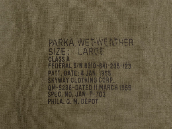 50s ★ 米軍実物 USN ウェットウェザー パーカー LARGE / ヴィンテージ ミリタリー NAVY アノラック プルオーバー レイン ジャケット N-2