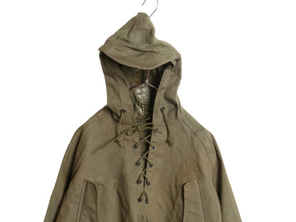 50s ★ 米軍実物 USN ウェットウェザー パーカー LARGE / ヴィンテージ ミリタリー NAVY アノラック プルオーバー レイン ジャケット N-2
