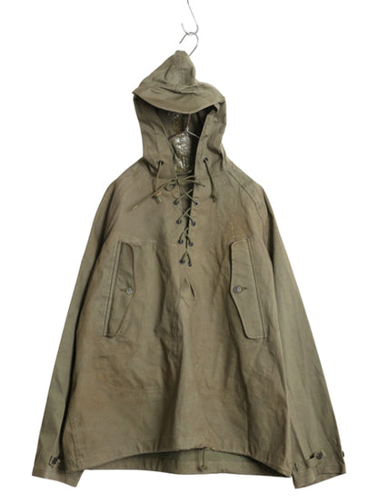 50s ★ 米軍実物 USN ウェットウェザー パーカー LARGE / ヴィンテージ ミリタリー NAVY アノラック プルオーバー レイン ジャケット N-2