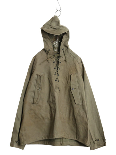 50s ★ 米軍実物 USN ウェットウェザー パーカー LARGE / ヴィンテージ ミリタリー NAVY アノラック プルオーバー レイン ジャケット N-2