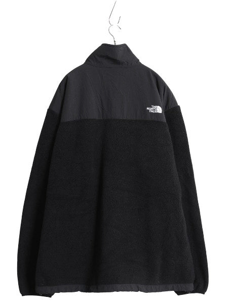 ノースフェイス デナリ ジャケット メンズ XXL / 古着 フリース ナイロン ブルゾン ハイネック フルジップ アウター 大きいサイズ ブラック