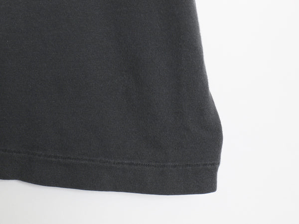 90s USA製 オールド ギャップ ポケット付き 無地 半袖 Tシャツ メンズ L シングルステッチ コットン 耳付き ポケT ブランク 黒 カットソー