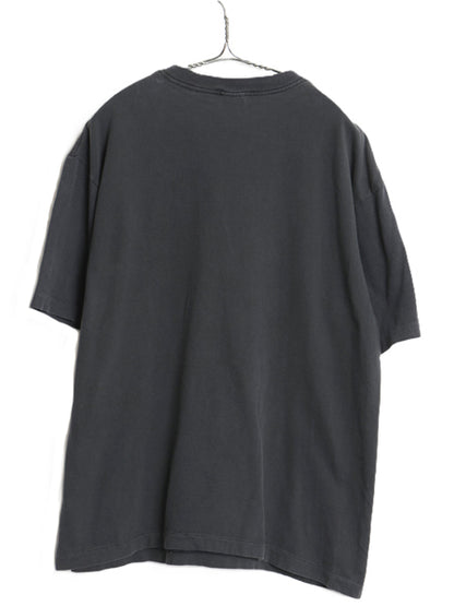 90s USA製 オールド ギャップ ポケット付き 無地 半袖 Tシャツ メンズ L シングルステッチ コットン 耳付き ポケT ブランク 黒 カットソー