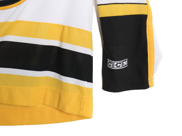 90s 00s ブルーインズ メッシュ ホッケー ジャージ メンズ S 古着 オールド NHL オフィシャル アイスホッケー ゲーム シャツ ユニフォーム