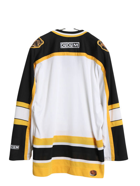 90s 00s ブルーインズ メッシュ ホッケー ジャージ メンズ S 古着 オールド NHL オフィシャル アイスホッケー ゲーム シャツ ユニフォーム