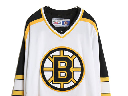 90s 00s ブルーインズ メッシュ ホッケー ジャージ メンズ S 古着 オールド NHL オフィシャル アイスホッケー ゲーム シャツ ユニフォーム