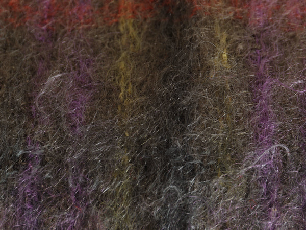 50's 60's スコットランド製 100% モヘア 大判 ストール メンズ レディース / ヴィンテージ チェック フリンジ付き 上質 防寒 大きいサイズ