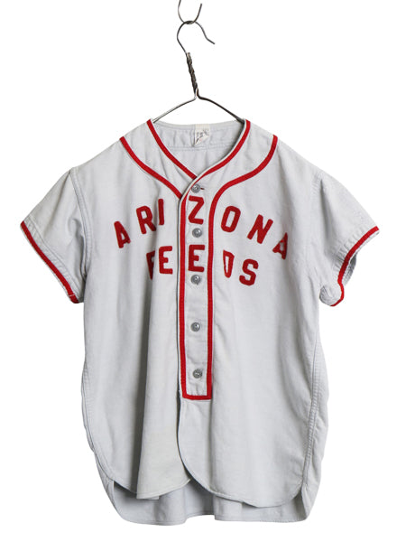 60s ★ Southland ベースボール シャツ メンズ XL 小さめ M 程 古着 ヴィンテージ コットン フランネル ゲームシャツ ユニフォーム 企業 灰