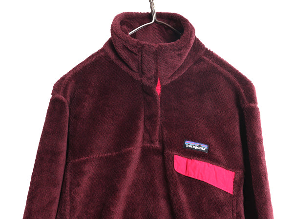 パタゴニア リツール スナップT プルオーバー ジャケット レディース L / 古着 15年製 フリース アウトドア ブルゾン ハイネック シンプル