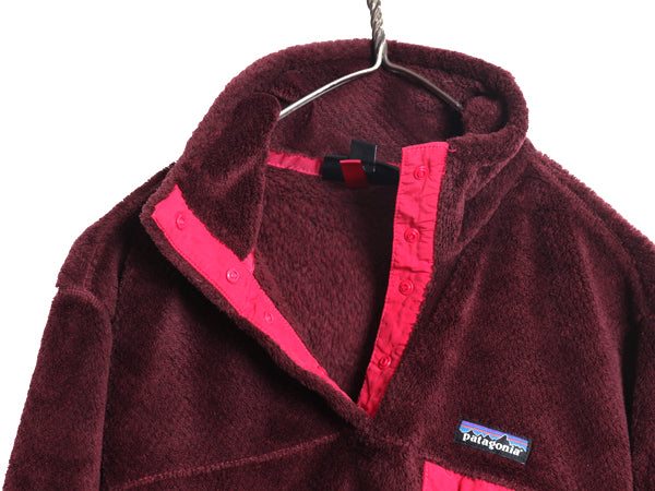 パタゴニア リツール スナップT プルオーバー ジャケット レディース L / 古着 15年製 フリース アウトドア ブルゾン ハイネック シンプル