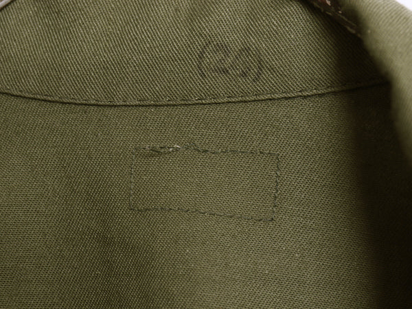 70s 米軍実物 US ARMY ユーティリティ シャツ S 程/ 78年製 ヴィンテージ ミリタリー 軍物 OG507 長袖シャツ ボックス ワッペン オリーブ