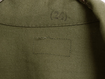 70s 米軍実物 US ARMY ユーティリティ シャツ S 程/ 78年製 ヴィンテージ ミリタリー 軍物 OG507 長袖シャツ ボックス ワッペン オリーブ