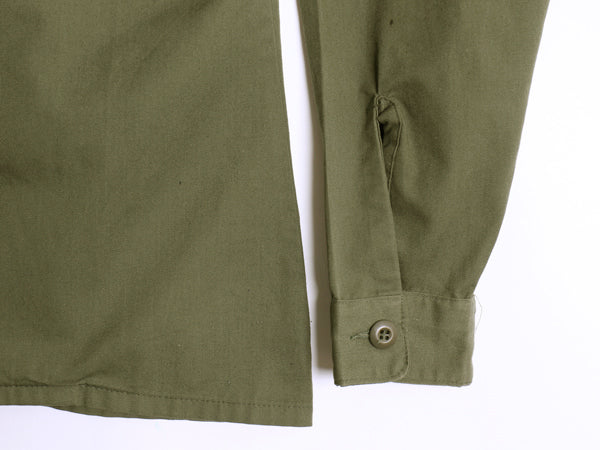 70s 米軍実物 US ARMY ユーティリティ シャツ S 程/ 78年製 ヴィンテージ ミリタリー 軍物 OG507 長袖シャツ ボックス ワッペン オリーブ