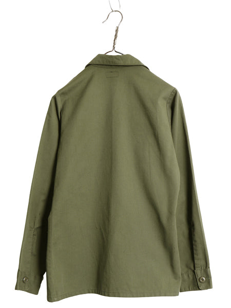 70s 米軍実物 US ARMY ユーティリティ シャツ S 程/ 78年製 ヴィンテージ ミリタリー 軍物 OG507 長袖シャツ ボックス ワッペン オリーブ