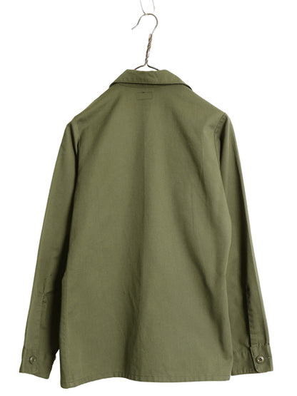 70s 米軍実物 US ARMY ユーティリティ シャツ S 程/ 78年製 ヴィンテージ ミリタリー 軍物 OG507 長袖シャツ ボックス ワッペン オリーブ