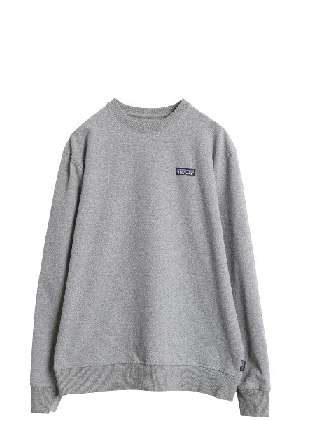パタゴニア ワンポイント クルーネック スウェット メンズ L 古着 18年製 アウトドア トレーナー 裏起毛 ストレッチ ミドルウェイト グレー