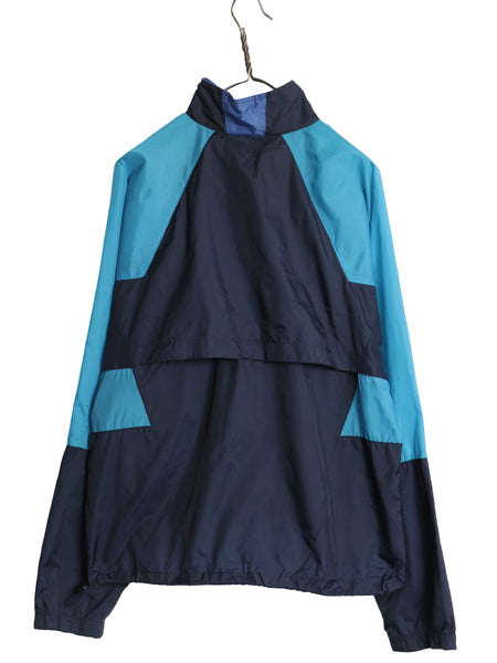 90s ナイキ ハーフジップ ナイロン トラック ジャケット メンズ M 初期 銀タグ オールド プルオーバー ジャンパー メッシュ ライナー 付き