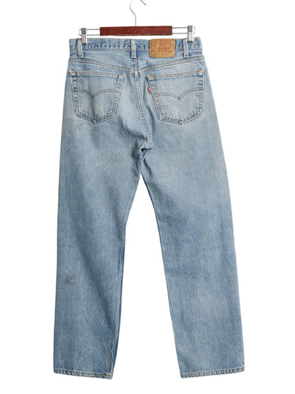 90s USA製 リーバイス 501 デニム パンツ 実寸 32 30 / オールド ジーンズ ジーパン ストレート ボタンフライ アタリ ヒゲ 赤タブ ボトムス