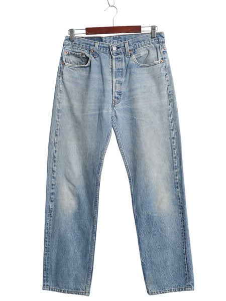 90s USA製 リーバイス 501 デニム パンツ 実寸 32 30 / オールド ジーンズ ジーパン ストレート ボタンフライ アタリ ヒゲ 赤タブ ボトムス