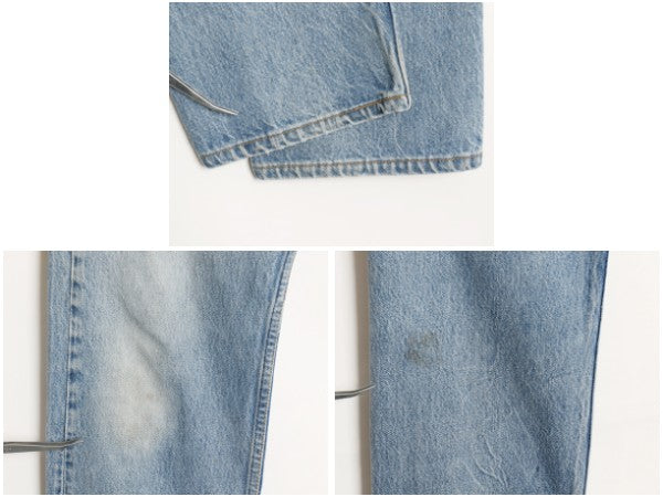 90s USA製 リーバイス 501 デニム パンツ 実寸 32 30 / オールド ジーンズ ジーパン ストレート ボタンフライ アタリ ヒゲ 赤タブ ボトムス